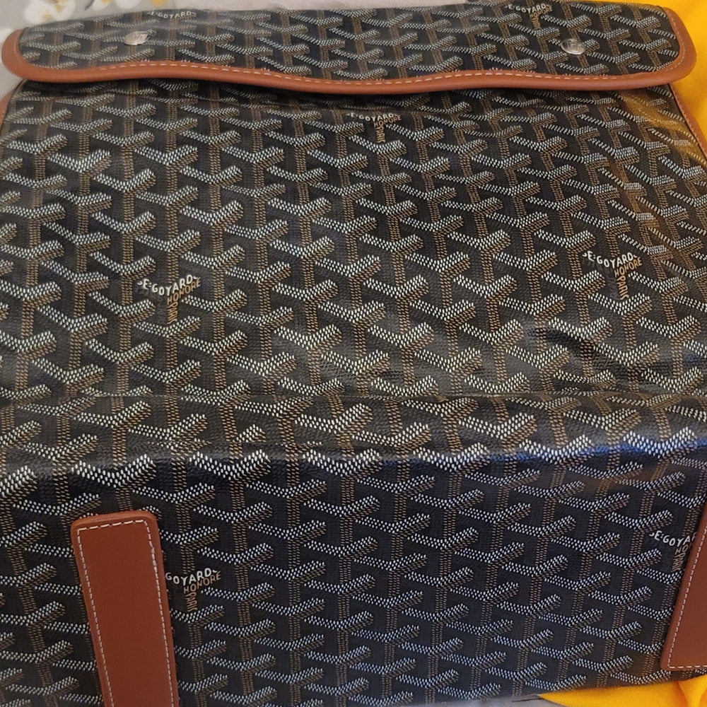 Goyard Black and Brown Backpack